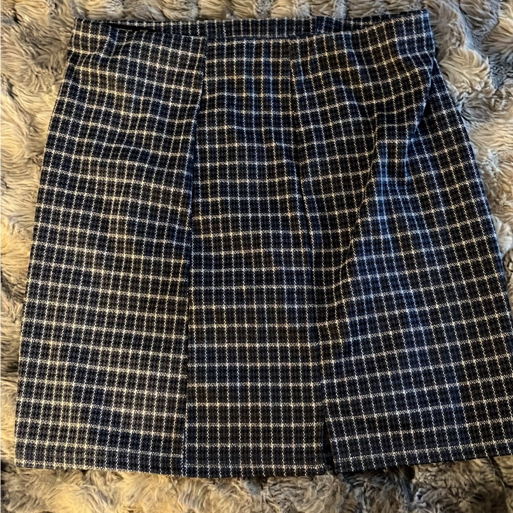Hesperus| Blue Plaid Mini Skirt